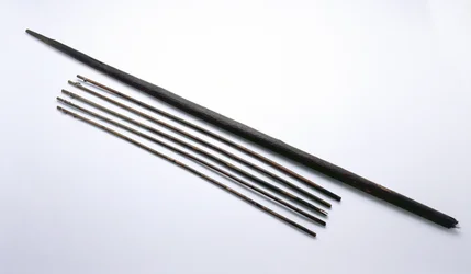 Pijlen en boog gevonden bij de Oetzi IJsman (hout)